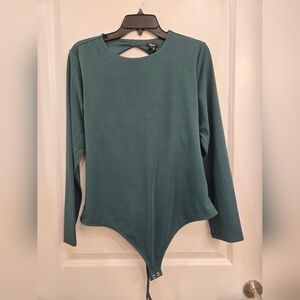 Express Teal Long Sleeve Bodysuit